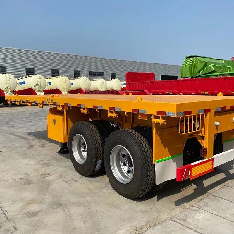 2 Axle 40Ft Semi Flatbed Trailer