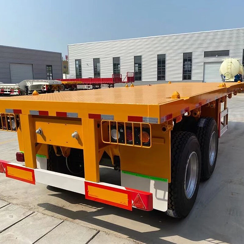2 Axle 40Ft Semi Flatbed Trailer