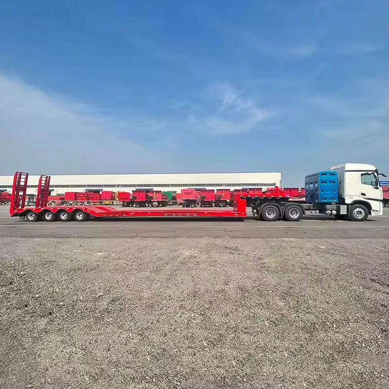 Tri-axle 50 Tons Low Loader Semi Trailer 