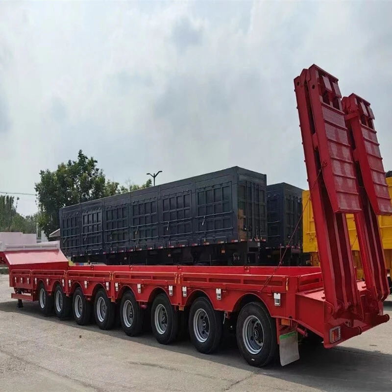 Durable 4 line 8 axle low bed trailer