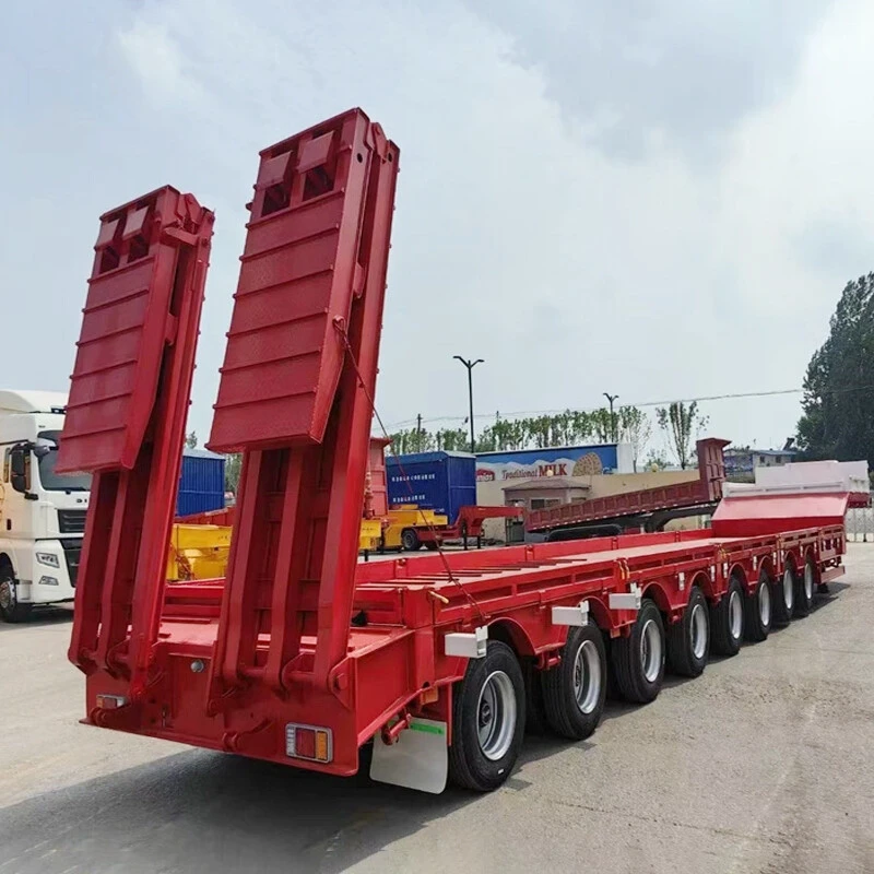 Durable 4 line 8 axle low bed trailer