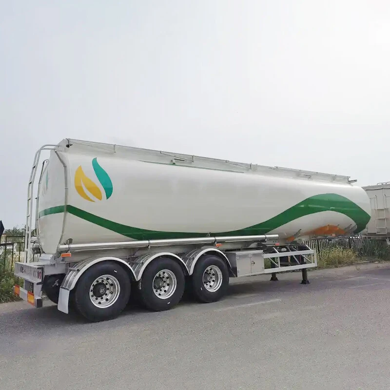 42000 Liters Aluminum Alloy Fuel Tanker Truck Trailers