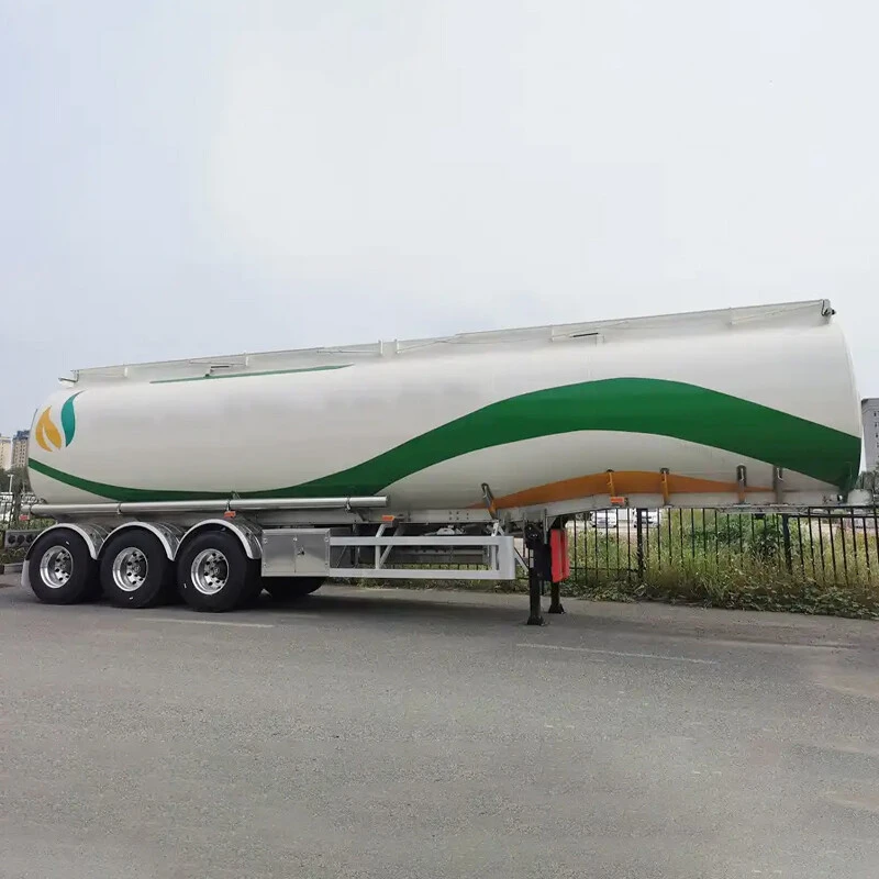 42000 Liters Aluminum Alloy Fuel Tanker Truck Trailers