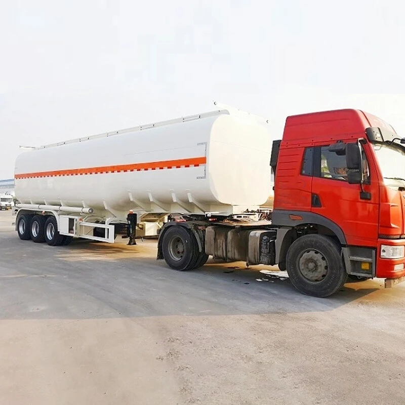 42000 Liters Aluminum Alloy Fuel Tanker Truck Trailers