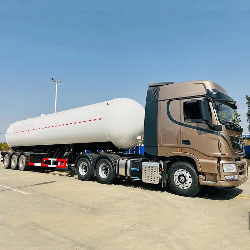 26000L 3 Axle LCO2 Tanker Semi-Trailer with Vacuum Insulation