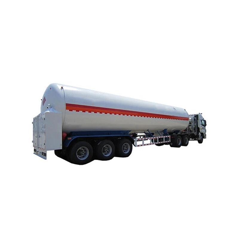 Vacuum Insulation Tri-Axle LNG Tank Semi-Trailer