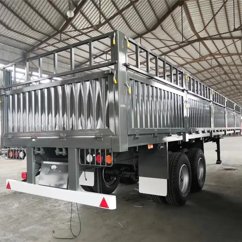 2 Axles Dropside Fence Bulk Cargo Trailer