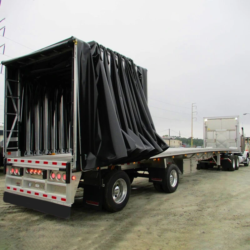2 Axle, 3 Axle Side Curtain Cargo Type Truck Trailer With Tarpaulin