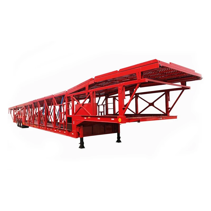 3 Axle Vehicle Auto Car Carrier Transport Semi Trailer