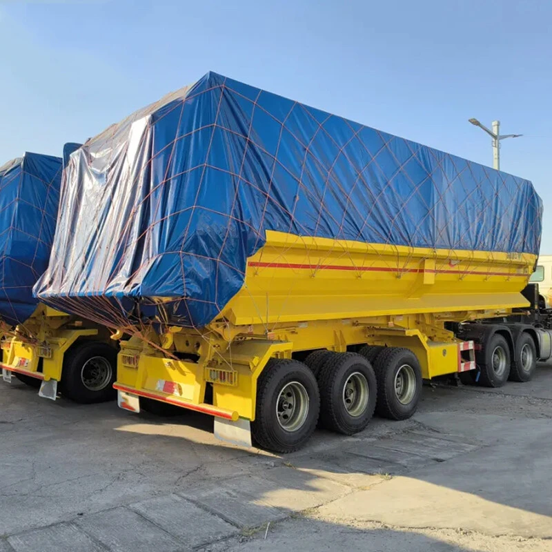 3 Axles 50T Square Dump Trailers