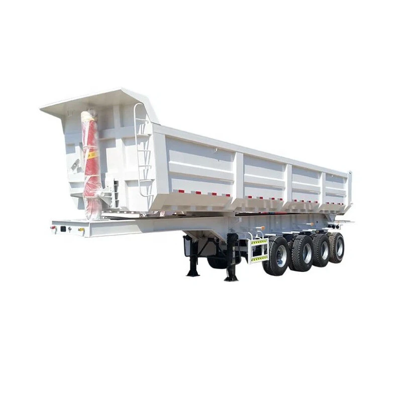 4 axles 36-40 cubic rear tipper dump truck trailers