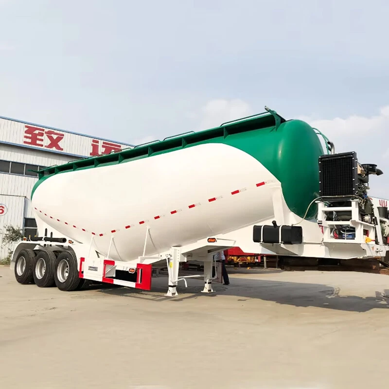 50 CBM 80 tons 3-Axle Bulk Cement Semi-trailer for sale