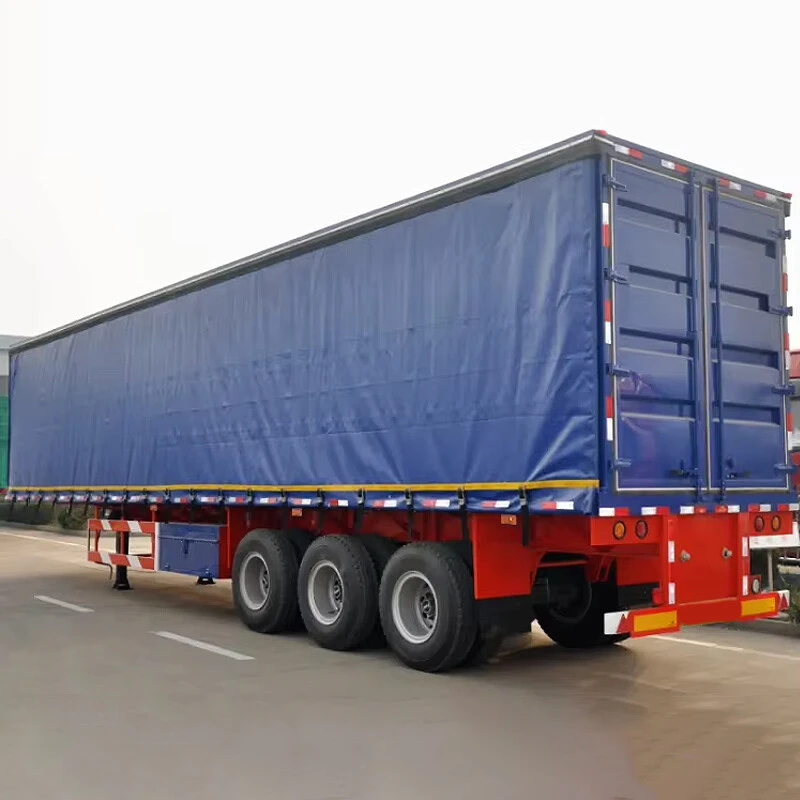 50 Ton 3 Axle Curtain Side Semi Trailer