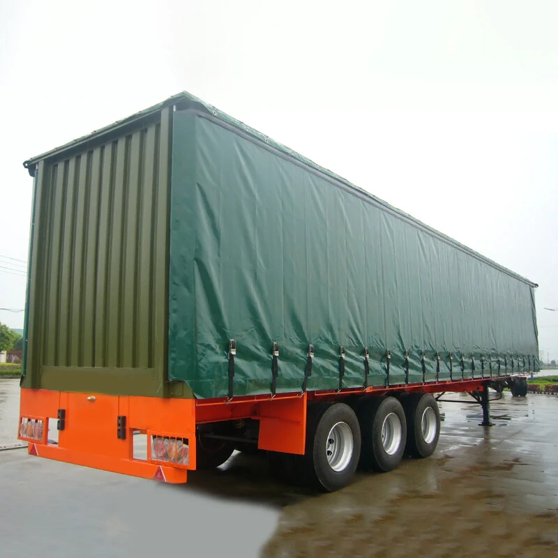 50 Ton 3 Axle Curtain Side Semi Trailer