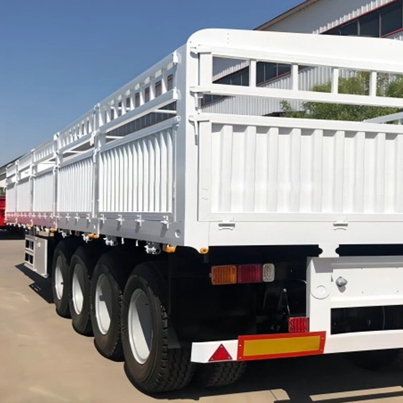 4 Axles Bulk Cargo Fence Trailer