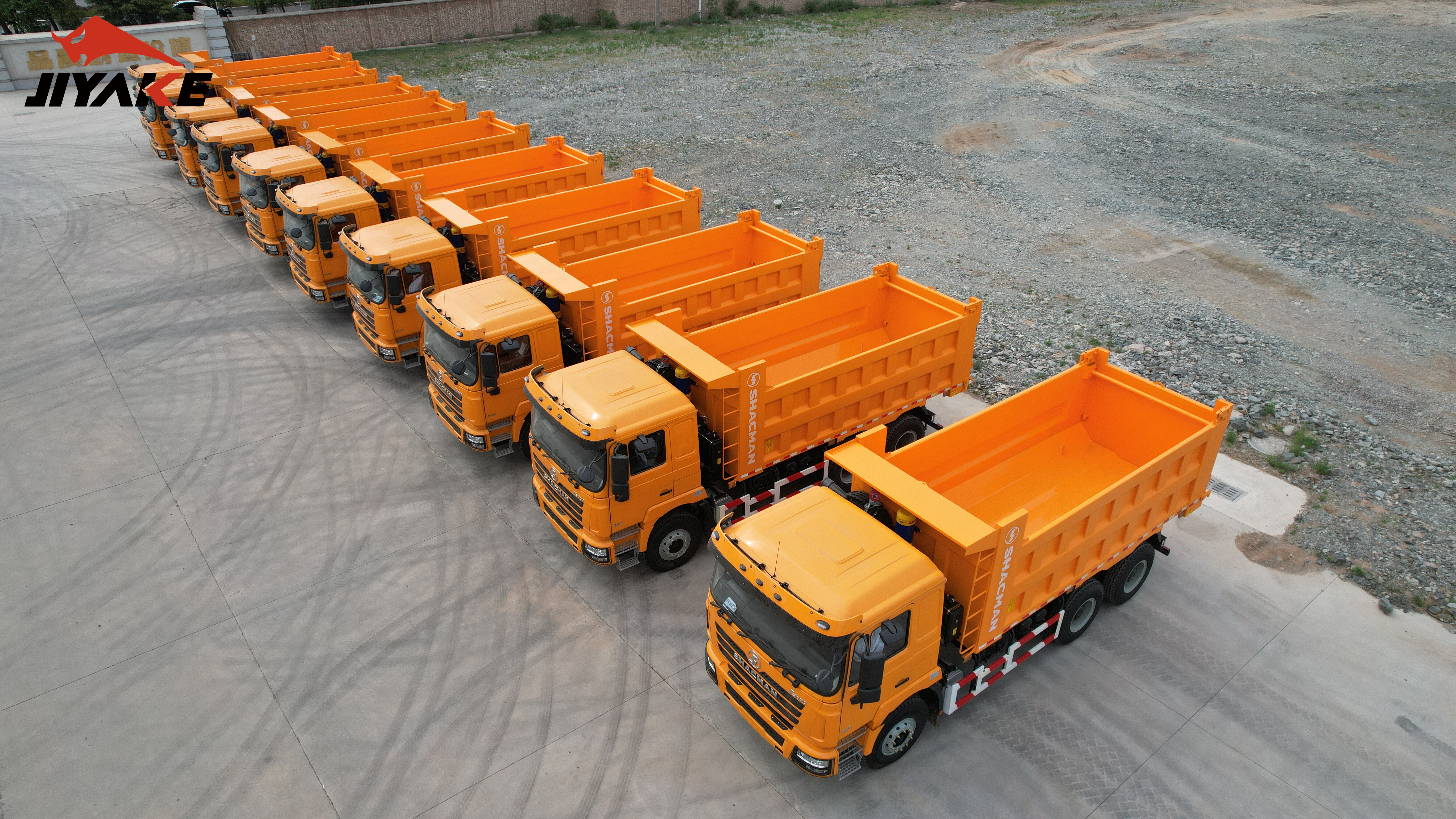 2025 Shandong Jiyake Delivers 10 Shacman Dump Trucks to Tanzania