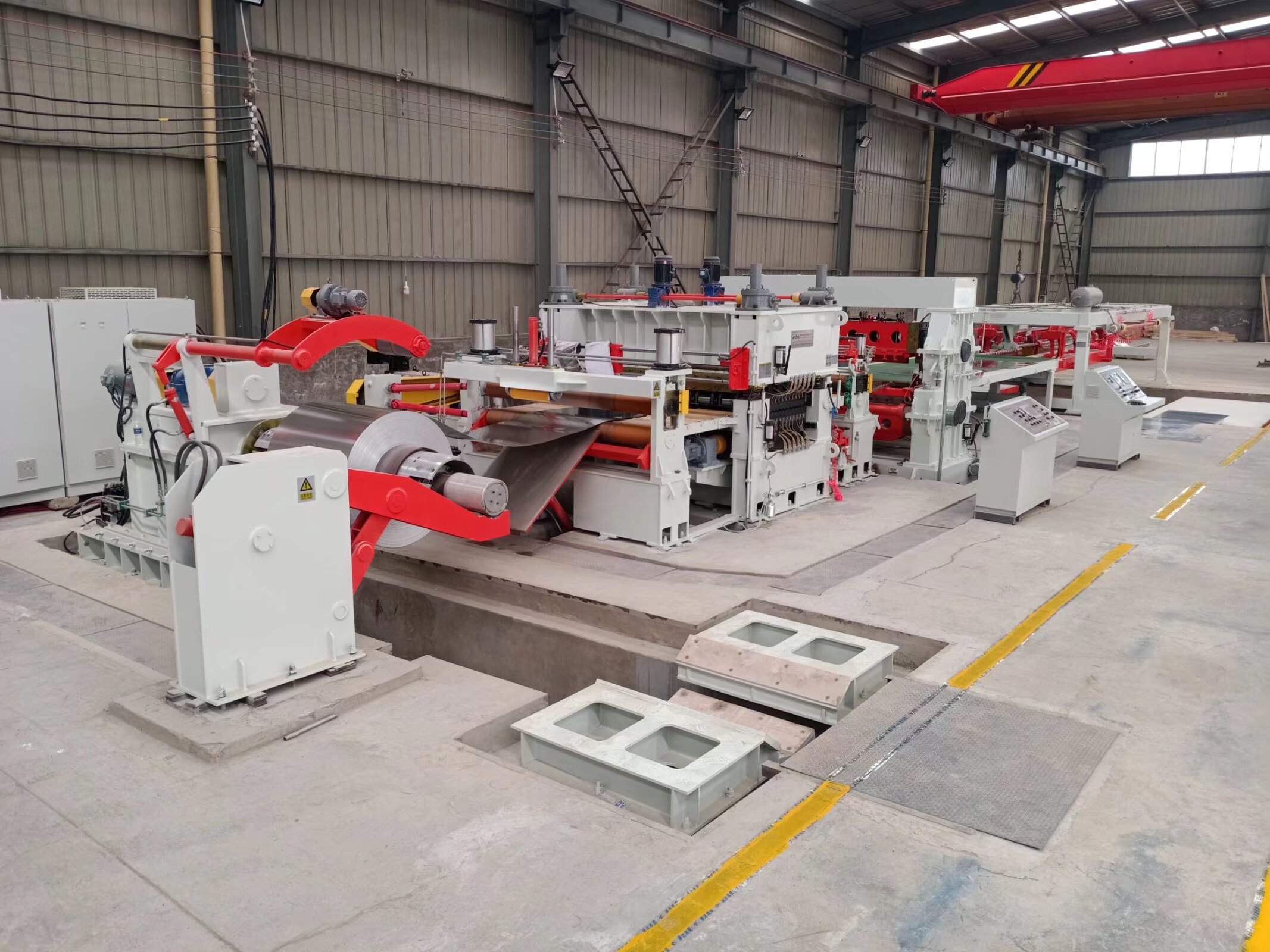 Cold-rolled uncoiling and slitting lines