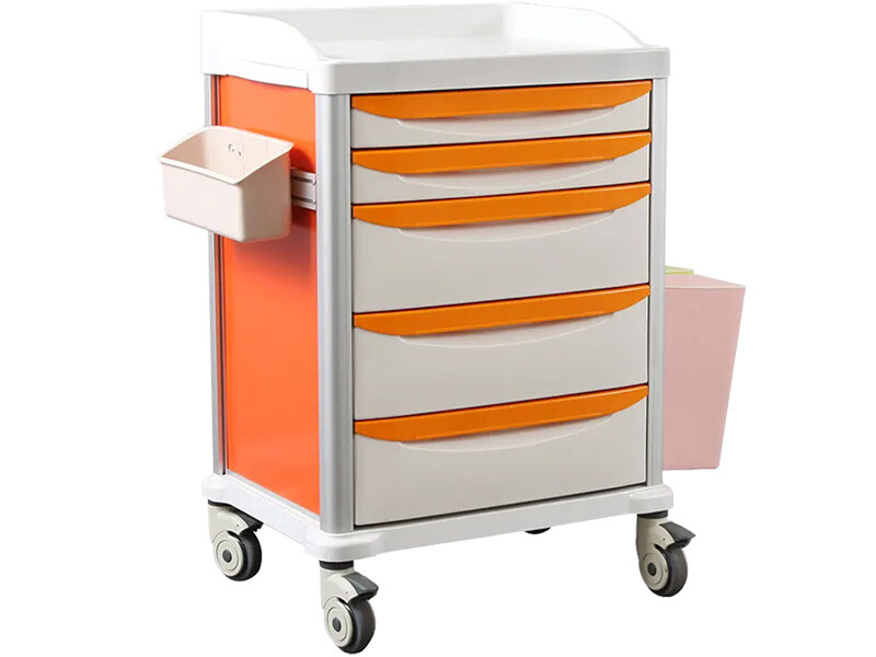 chariot d'équipement médical d'urgence personnalisé pour pansements chariot médical chariot d'hôpital avec tiroirs