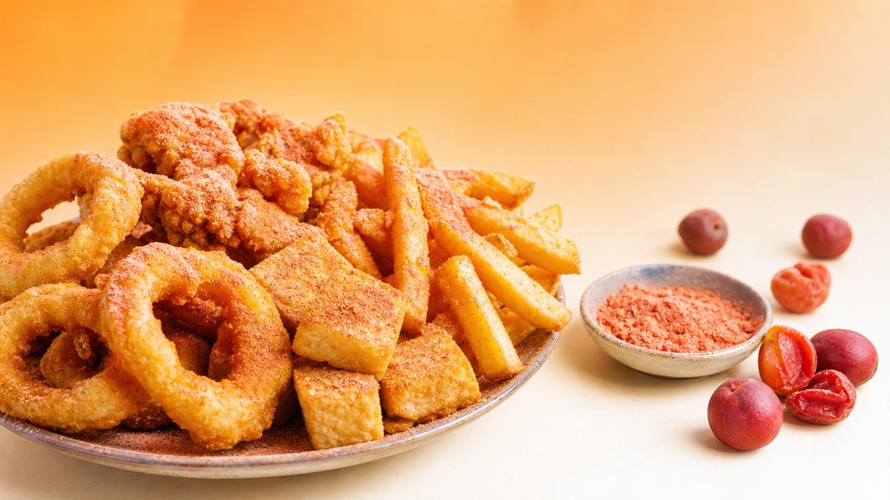 Polvo de Ciruela Dulce: El condimento secreto en polvo para aperitivos fritos asiáticos