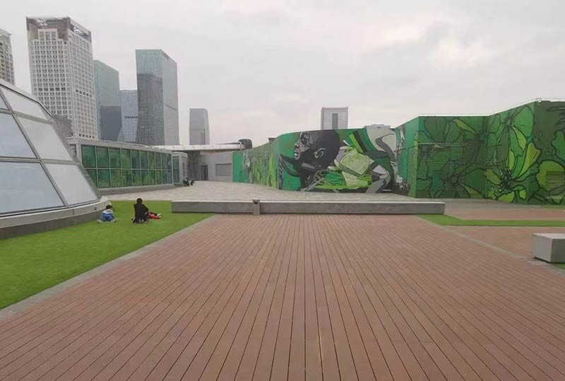 Wood-plastic flooring