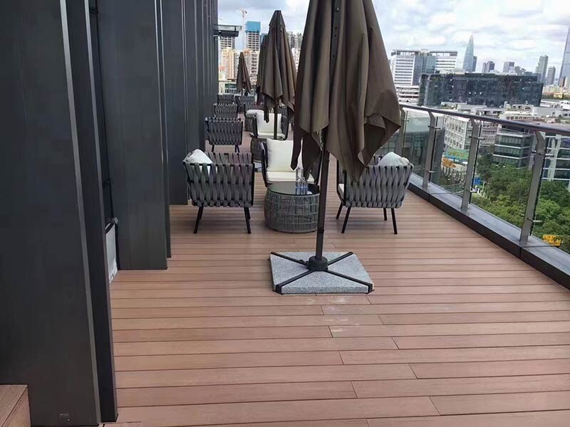 Wood-plastic flooring