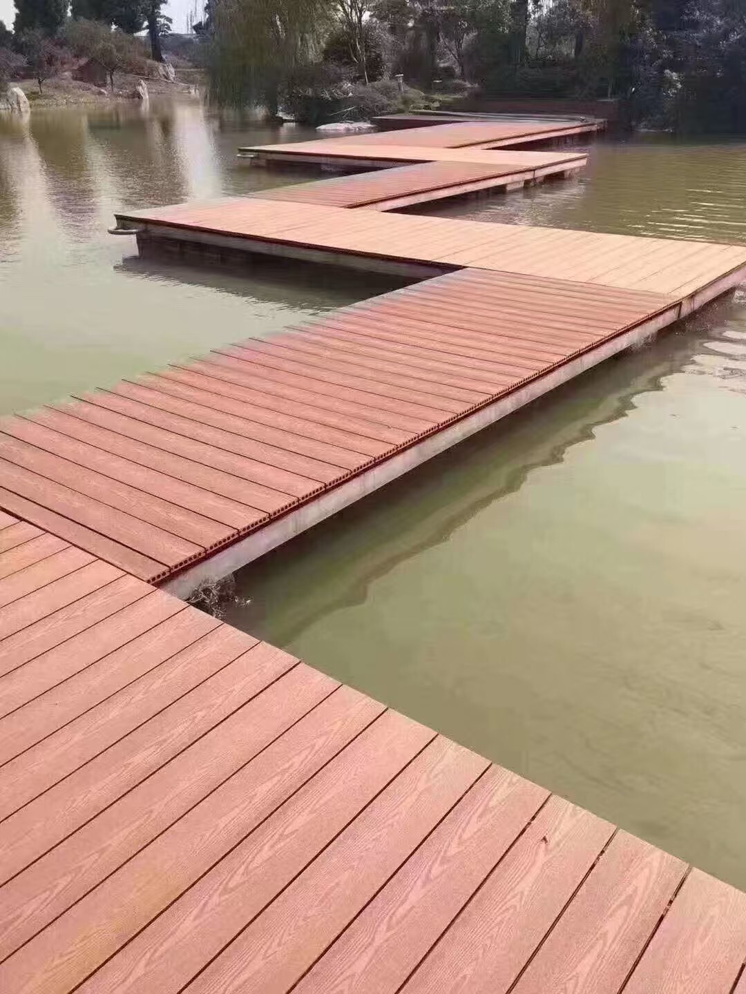 Wood-plastic flooring