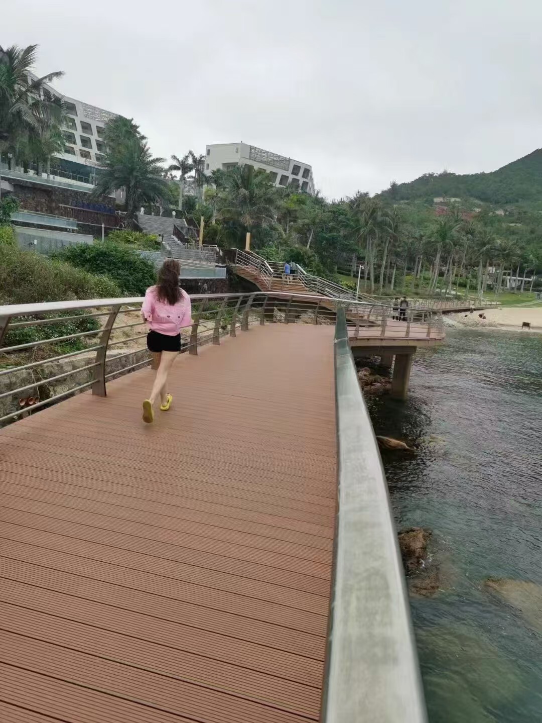 Wood-plastic flooring