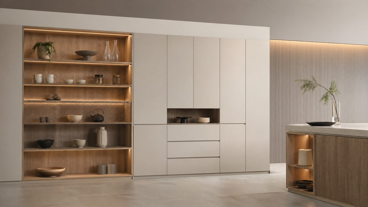 Open Cabinet Custom Design vs Closed Storage