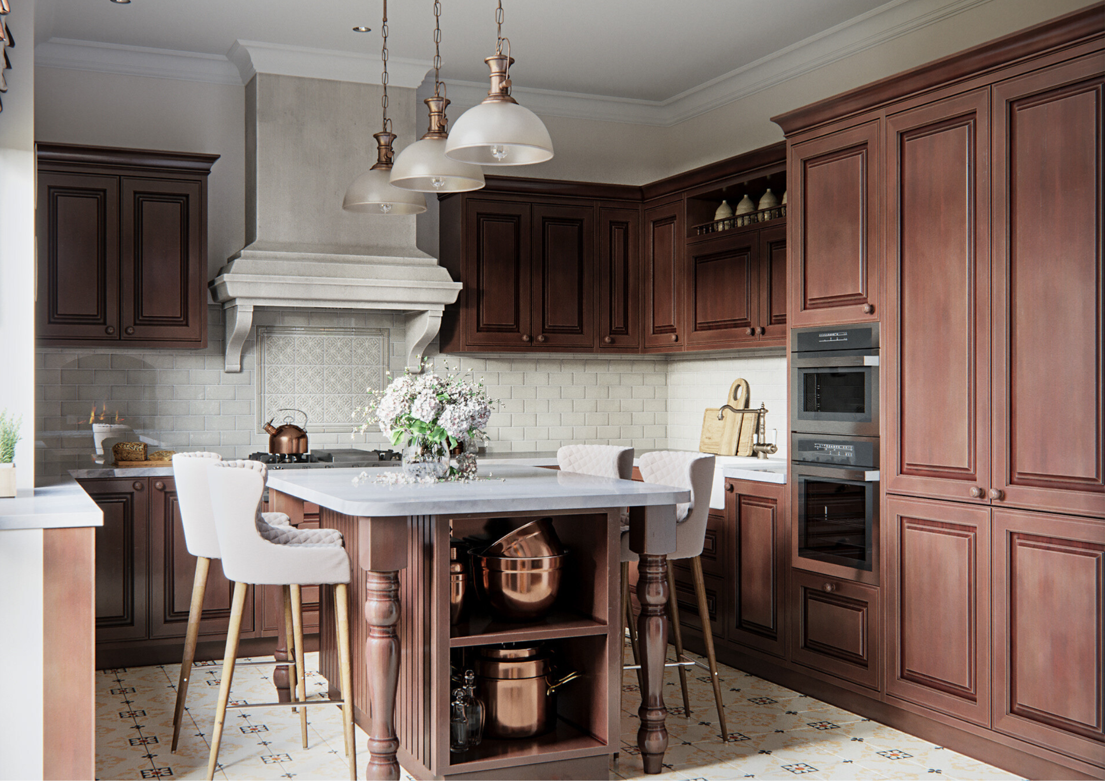 Solid Wood Kitchen Cabinets