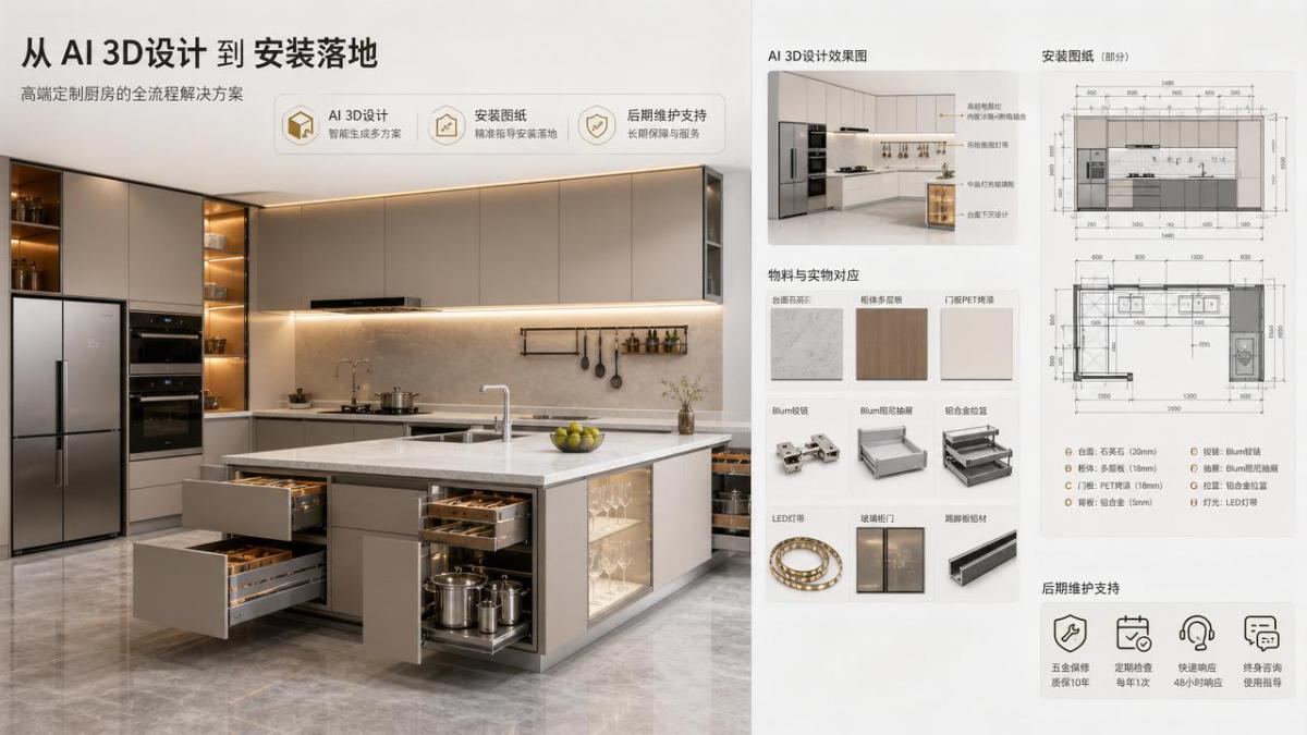 Can KUCU Provide Kitchen Cabinet Design Services with Installation Drawings?