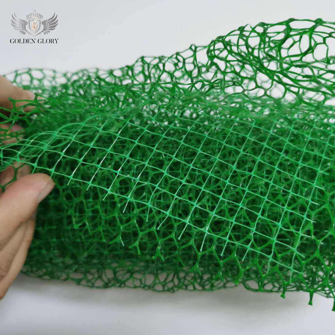 حصيرة/شبكة عشب أخضر ثلاثية الأبعاد لزراعة الأعشاب حصيرة/شبكة عشب خضراء ثلاثية الأبعاد EM5 لحماية المنحدرات ومنع تآكل التربة