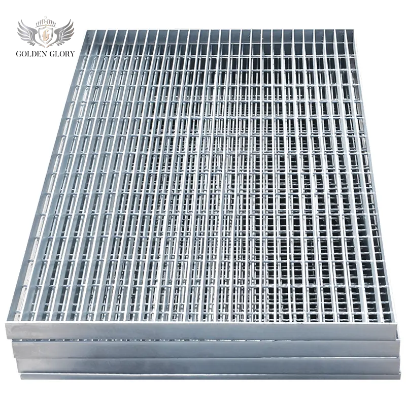 شهادة CE ISO لصناعة مواد البناء شبكة أرضية من الفولاذ المجلفن لمنصة الممشى