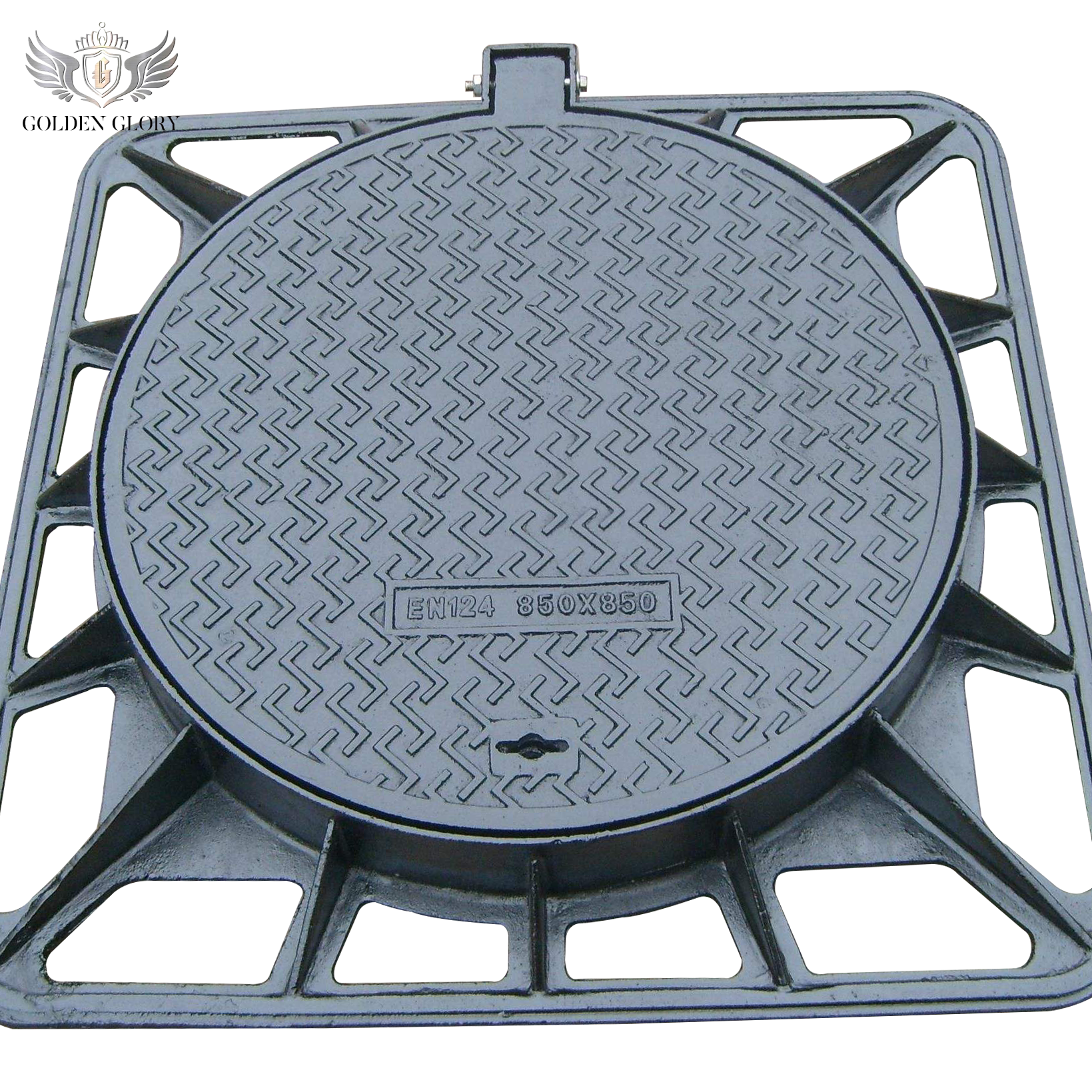 أغطية فتحات الصرف الصحي المصنوعة من الحديد الزهر الثقيل C250 E600 F900 من الحديد المطاوع لميناء المطار ومرفق الطريق