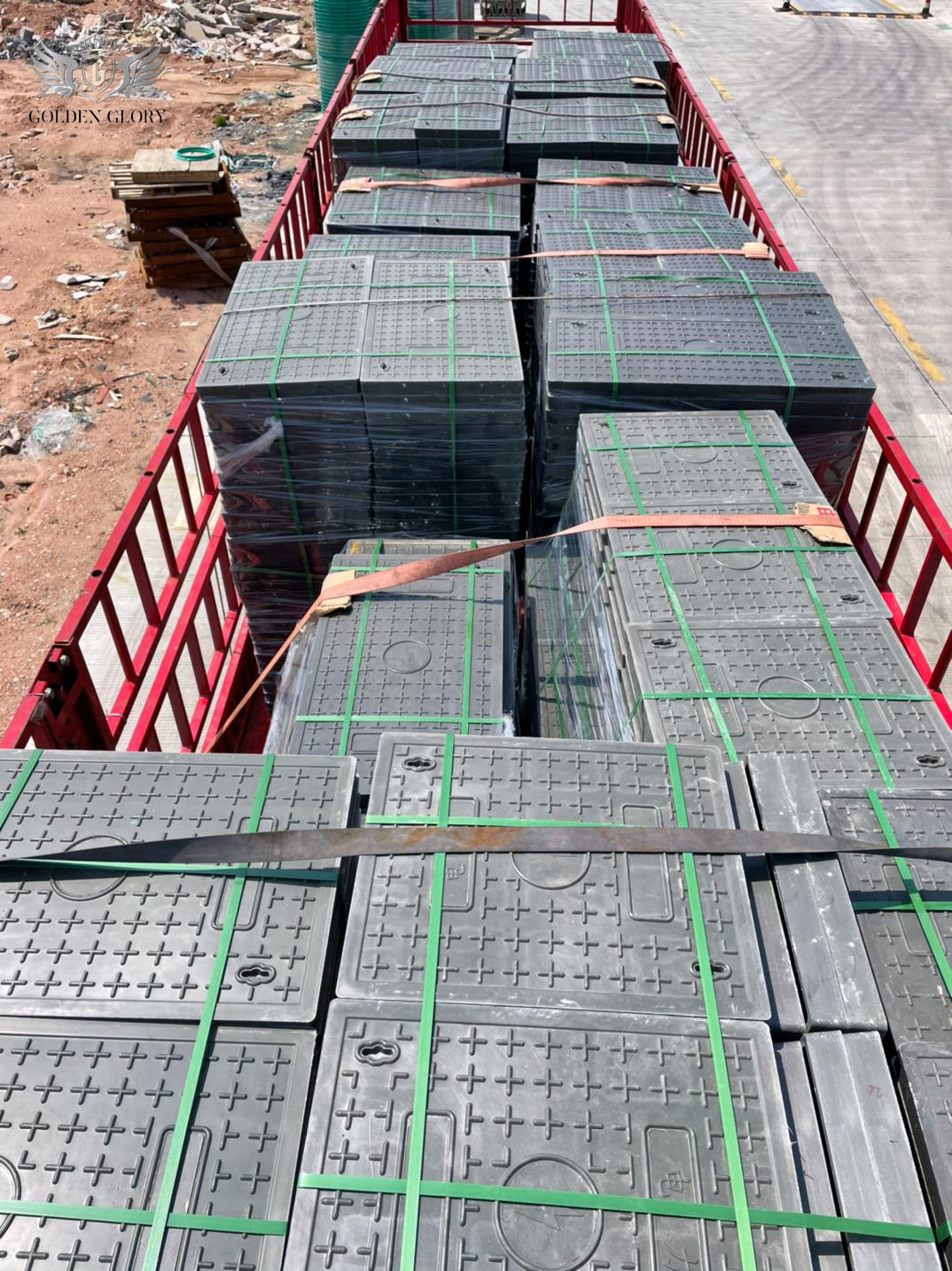 غطاء فتحة الصرف الصحي المربع الدائري المصنوع من مادة SMC المركبة الاحترافية 