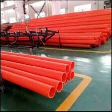  أنبوب طاقة كهربائية دائري برتقالي اللون من مادة MPP لحماية خطوط نقل الجهد العالي وأنبوب الكابل/الأنبوب البلاستيكي