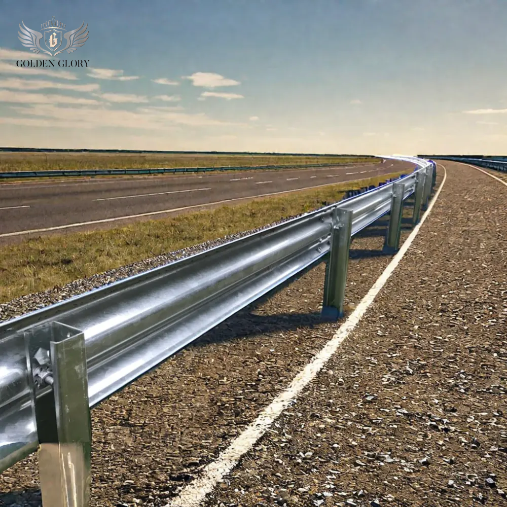 W شعاع مجلفن الصلب حاجز الطريق السريع لسلامة الطرق المرورية