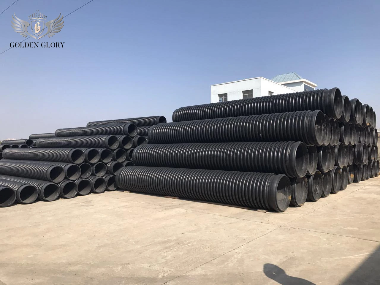 الصانع أنبوب مجوف للصرف الصحي من البولي إيثيلين عالي الكثافة 6 بوصة