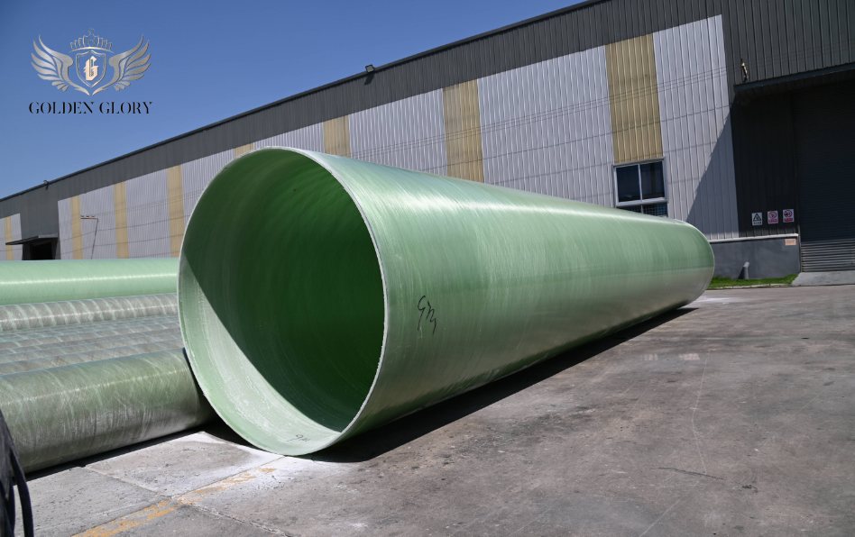 أنابيب بلاستيكية مقواة بألياف زجاجية/ألياف زجاجية/أنابيب RPMP لهندسة الصرف الصحي