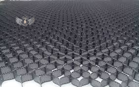 شبكة تثبيت الحصى منخفضة التكلفة من مادة البولي إيثيلين عالي الكثافة لبناء الطرق