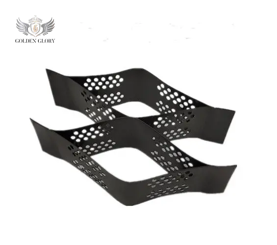 شبكة بلاستيكية على شكل خلية نحل لتثبيت التربة من مادة البولي إيثيلين عالي الكثافة لمواقف السيارات وشبكة من العشب للطرق الخرسانية