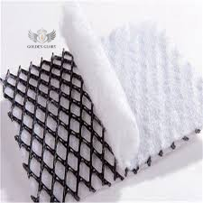 سعر المصنع من مادة البولي إيثيلين عالي الكثافة ثنائية المستوى 4 مم و5 مم و6 مم و7 مم لملء خزانات الصرف الصحي Geonet Geocomposite