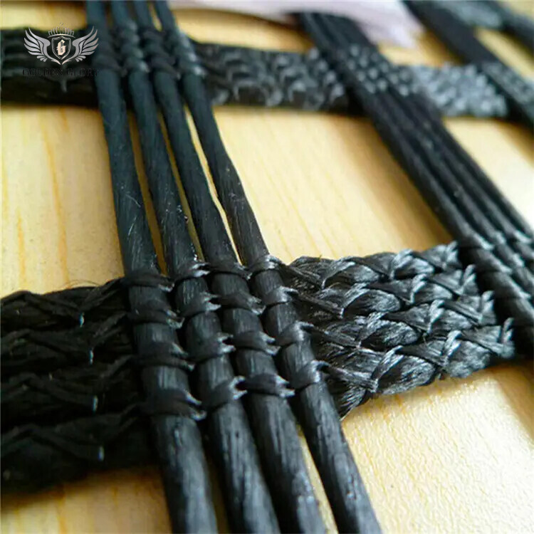 شبكة جيوجريد ثنائية المحور شبكة جيوجريد بلاستيكية شبكات من الألياف الزجاجية والبوليستر للجدار الاحتياطي