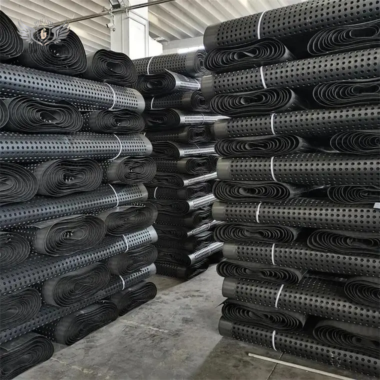 حصيرة تصريف بلاستيكية مقاومة للماء صديقة للبيئة من مادة البولي إيثيلين عالية الكثافة