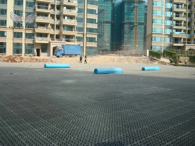  لوح تصريف مياه مقاوم للماء من مادة البولي إيثيلين عالي الكثافة لتصريف مياه الصرف تحت الأرض للمرآب تحت الأرض