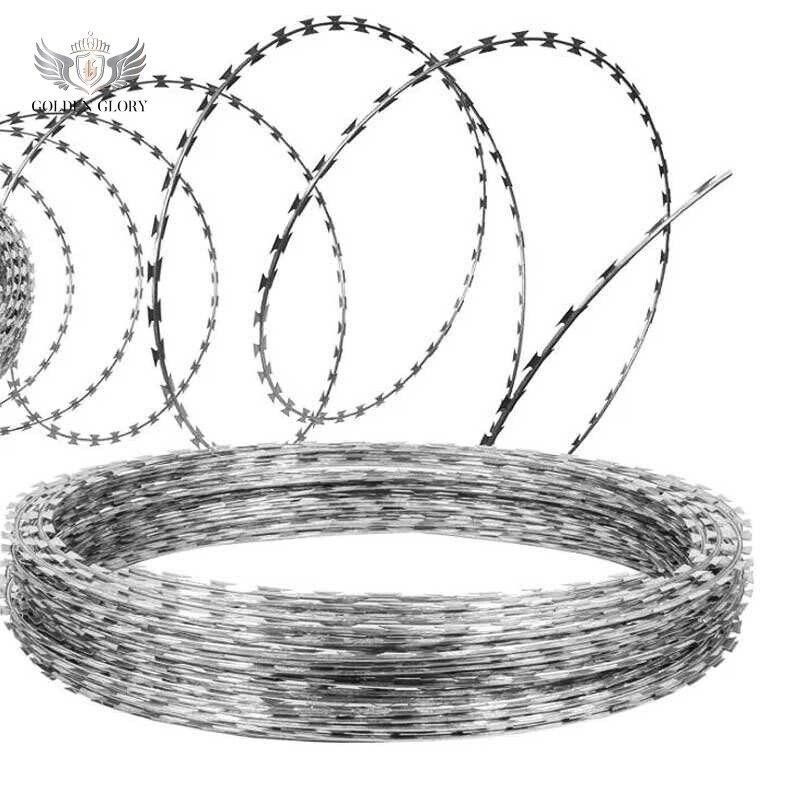 سلك شائك عالي السلامة للبيع الساخن مع حبل مسمار للحماية والسلامة