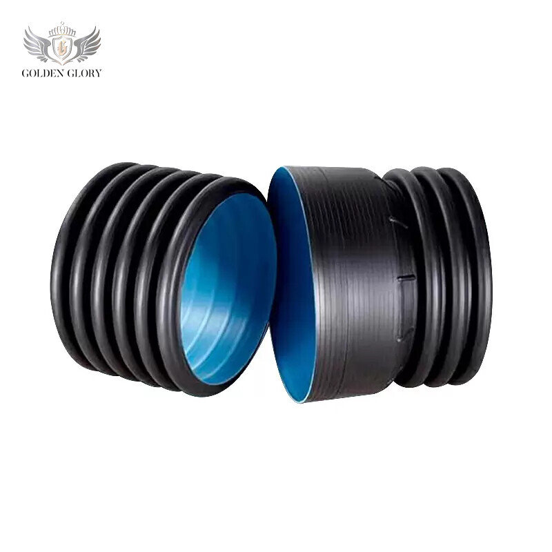 أنابيب البولي إيثيلين الحلزونية المموجة المقواة بالصلب HDPE