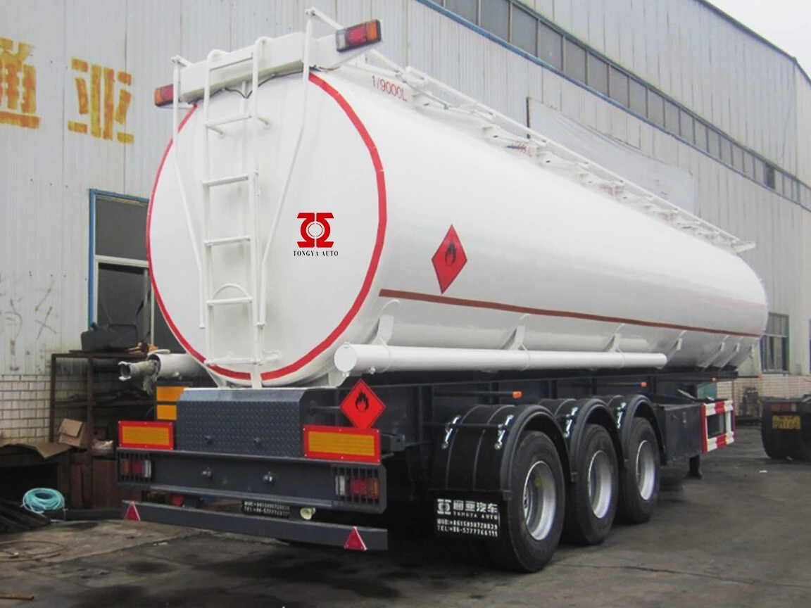 50m3 OIL TANKER SEMI TRAILER vers l'Afrique de l'Ouest