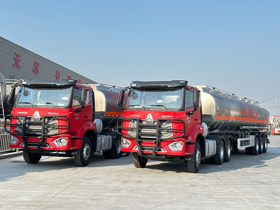 Une nouvelle semi-remorque citerne pétrolière en alliage d'aluminium sera bientôt expédiée à l'étranger