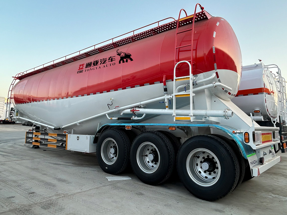 62m3 Semi-remorque citerne à ciment en vrac de grand volume