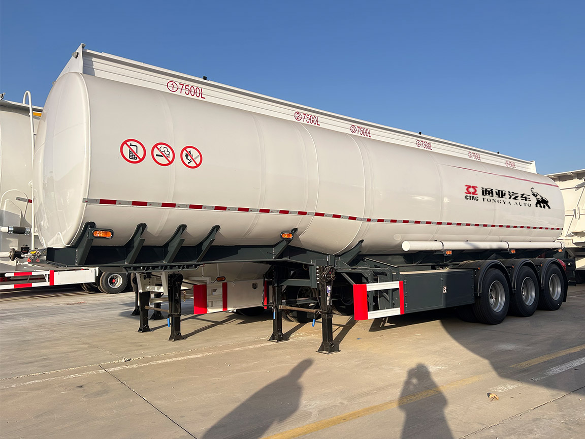 Citerne à carburant en aluminium semi-remorque